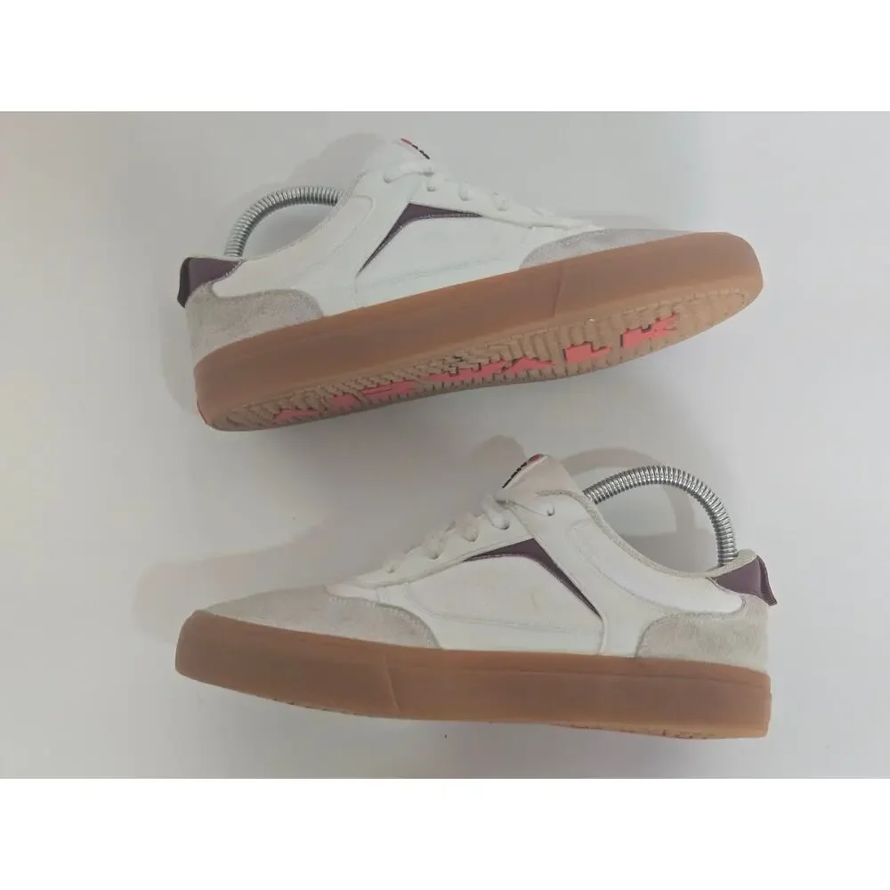 Airwalk Boys Skate Shoes Youth Size 6 White Gum Sole Sneakers BBAK23ES006